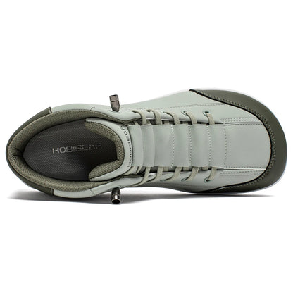 HOBIBEAR Mid-Top Barefoot Shoes – Wide Toe Ankle Boots for Men & Women, Outdoor Non-Slip Artificial Leather Shoes