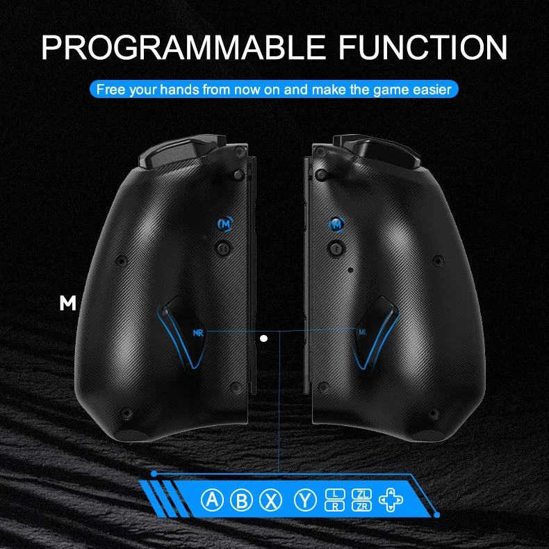 LinYuvo KS42 Meteor Light Wireless Joypad — 8-Color RGB Controller for Switch/Lite/OLED with Programmable Buttons, Turbo & Vibration