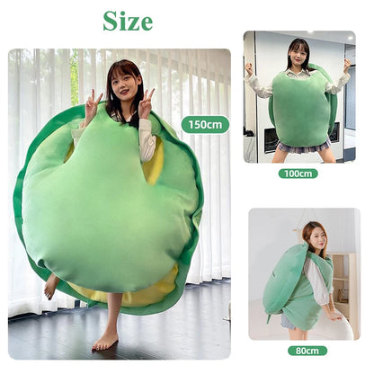 Extra Large Wearable Turtle Shell Plush – Funny Soft Sea Turtle Toy, Pillow & Dress-Up Costume for Kids and Adults