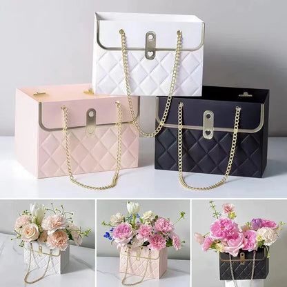 Flower Box Rose Packaging – Portable Gift Box for Valentine’s Day, Birthday, Party, Candy & Cake Wrapping