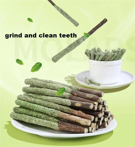 6pcs Natural Matatabi Cat Sticks - Silvervine Chew Toys for Teeth Cleaning, Mint Treats & Pet Playtime