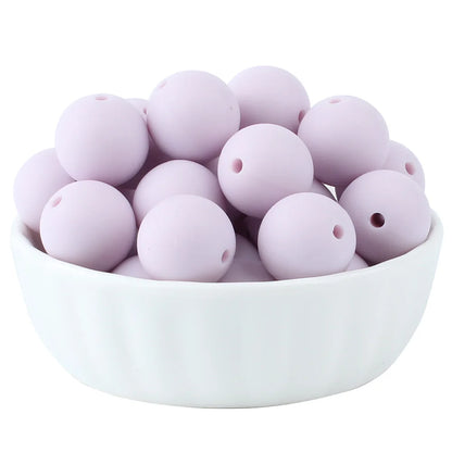 15mm Silicone Beads Set - Colorful Loose Beads for DIY Keychains, Jewelry & Beaded Pen Crafts