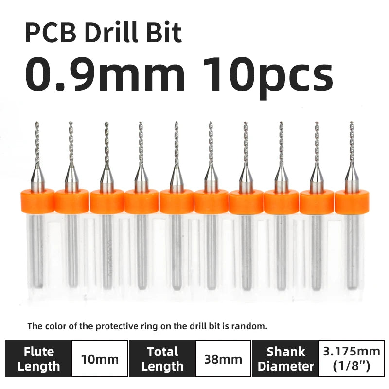 0.1–1.0mm Micro Carbide PCB Drill Bit Set – Tungsten Steel Bits for CNC, Wood & Circuit Board Precision Drilling