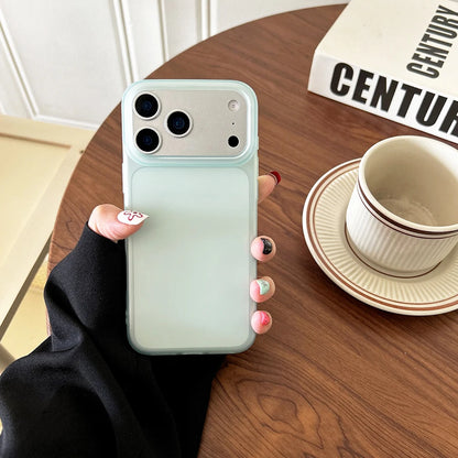 Luxury Clear Matte iPhone Case - Transparent Candy Color Soft Silicone Protective Cover