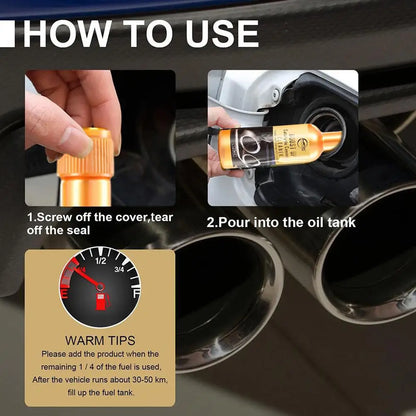 Car Catalytic Converter Cleaner - 3pcs 120ml Engine Fuel System Cleaning Booster Additive