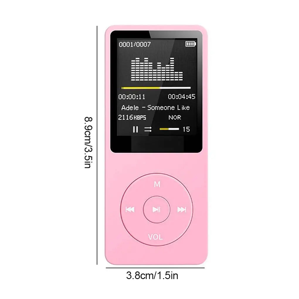 Portable Bluetooth MP3 Music Player - Lossless Audio FM Radio Sports Walkman Recorder