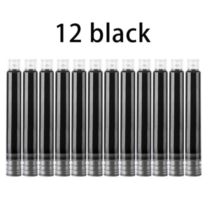 Colorful Fountain Pen Ink Cartridges - 12-60PCS 3.4mm Ink Sac Refills for Drawing, School & Office Writing Supplies