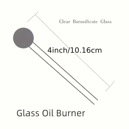 7Pcs 4 Inch Borosilicate Glass Tubes with Bubble End – Heat Resistant Clear Drinking Straws Set, High Safety and Durable Use