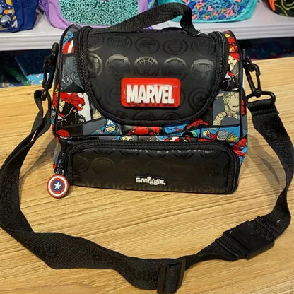 Smiggle Marvel Spider-Man School Bag Set for Kids - Includes Lunch Box, Pencil Case, and Water Cup, Ideal Student Gift