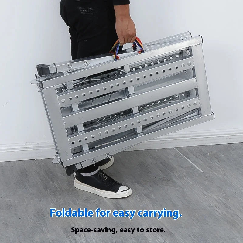 Foldable Steel Scaffolding Ladder – Portable Construction Workbench & Elevated Platform for Home Decoration, Renovation & Heavy-Duty Building Use