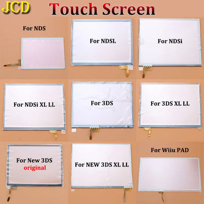 JCD Touch Screen Digitizer Glass – Replacement Panel for NDS Lite, NDSL, NDSi, 3DS, 3DS XL/LL, New 3DS XL, WiiU Pad