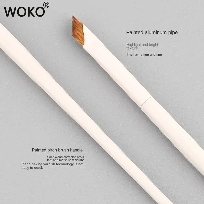 Upgrade Blade Eyeliner Brush | Ultra-Thin Fine Angle Flat Brush for Eyebrows & Under-Eye Makeup | Precise Detail White Brush