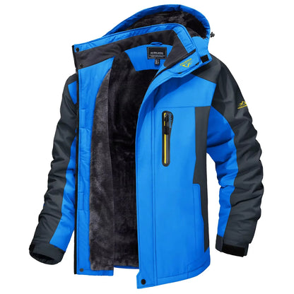 TACVASEN Winter Fleece Lined Parka - Waterproof Windproof Ski Snowboard Jacket with Removable Hood