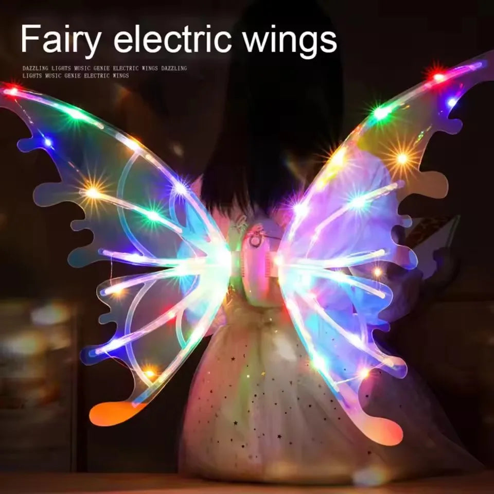 Electric Butterfly Wings Toy – Music & Light Glowing Fairy Wings for Kids Boys & Girls Gift