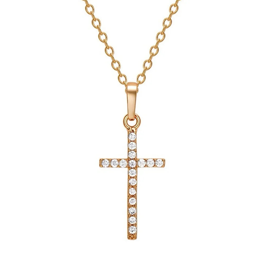 Vintage Crucifix Cross Necklace – Jesus Rosary Beads Chain with Virgin Mary Pendant Religious Jewelry Charm for Men & Women
