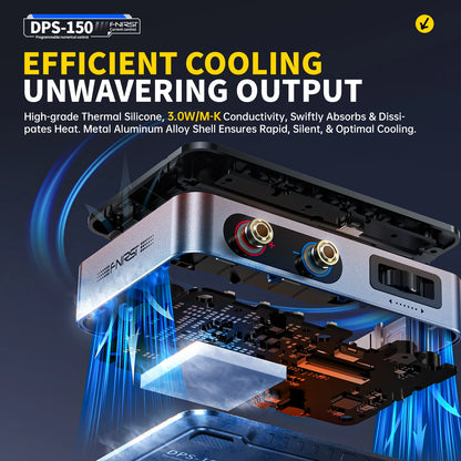 FNIRSI DPS-150 Mini Laboratory DC Power Supply — Adjustable 30V 5A Digital Display CNC Regulator