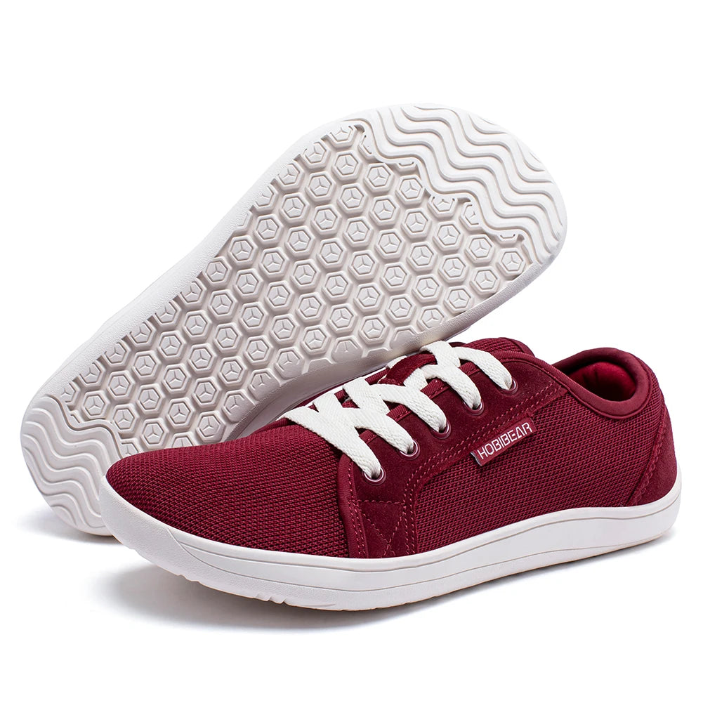 HOBIBEAR Wide Barefoot Shoes – Unisex Minimalist Zero Drop Sneakers for Outdoor Running & Casual Wear