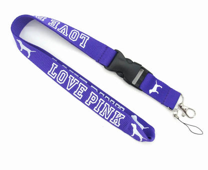 LOVE PINK Cellphone Lanyard Strap – Detachable Buckle Holder for Keys, ID Cards, Clothing & Accessories (H005)