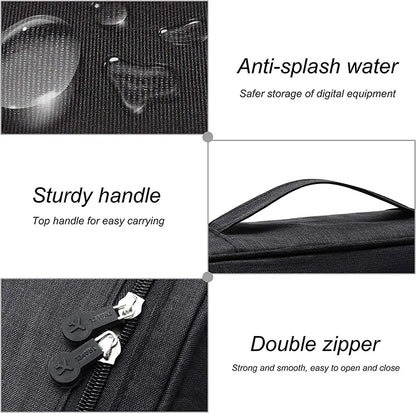 Portable Digital Storage Bag – Waterproof USB Cable Organizer Pouch for Electronics & Accessories
