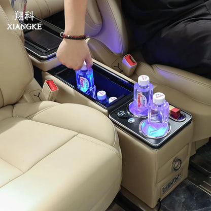 Universal Toyota Proace Verso Armrest Box – Car Console Storage with Wireless Charging for MPV