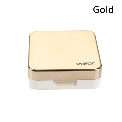 Portable Square Contact Lens Case – Travel Storage Container & Soaking Box in Solid Colors, Fashion Eye Care Accessories