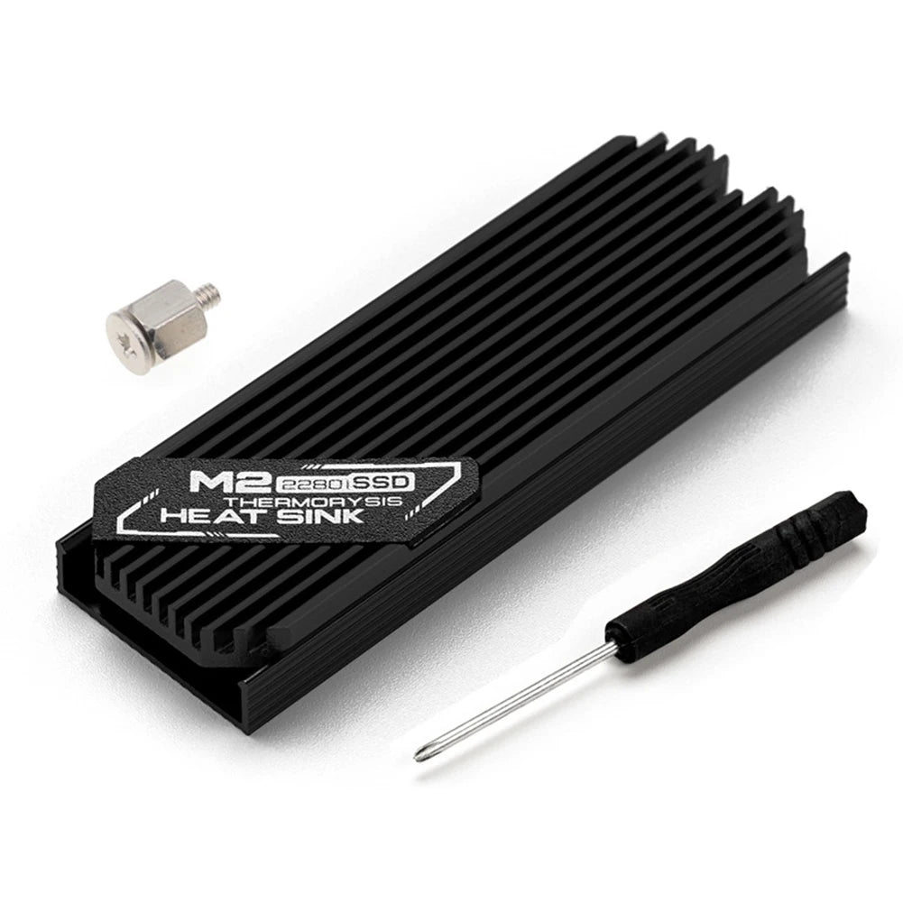 Jonsbo M.2 SSD NVMe Heat Sink - Aluminum 2280 SSD Gasket with Silicone Thermal Pad for PC