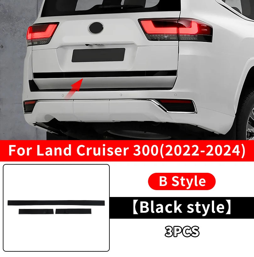 2021-2024 Toyota Land Cruiser 300 Tailgate Trim – Stainless Steel Interior Upgrade LC300 Accessories