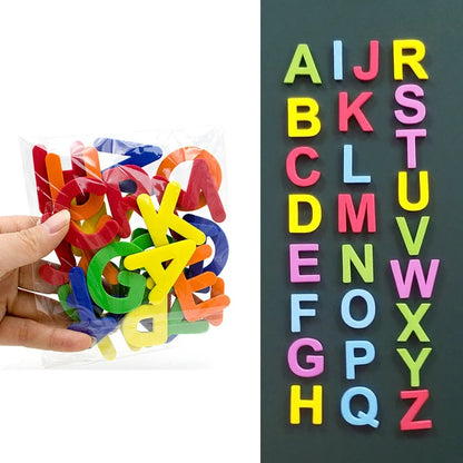 24-76pcs Magnetic Alphabet Letters — EVA Foam Refrigerator Stickers for Toddlers & Kids, Educational Spelling & Counting Toy Gift