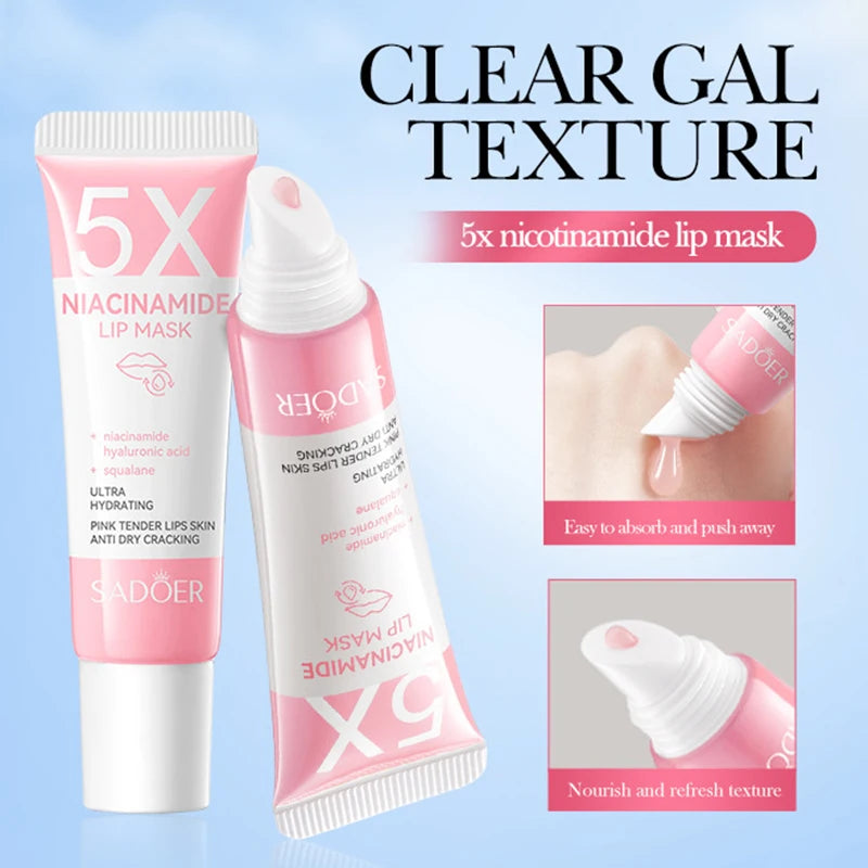 Dark Lip Balm Lightening Treatment – Exfoliating Melanin Mask for Pinker Lips, Reduces Lines & Improves Dryness