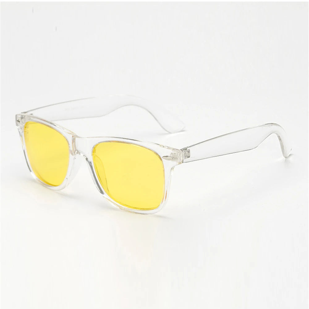 VIVIBEE Classic Night Vision Glasses — Square Polarized UV400 Yellow Lenses for Men & Women, Driving Sunglasses 2025