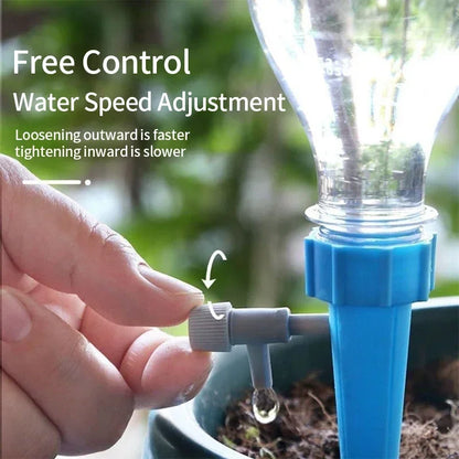 Automatic Drip Irrigation System – Self-Watering Spike for Plants, Adjustable Auto Water Dripper for Garden & Greenhouse