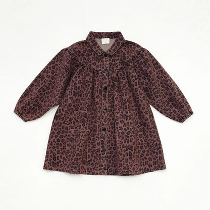 AW26 Denim Leopard Kids Clothing Collection - Boys Girls Dress Skirt Shirt Vest and Overalls Fashion Set