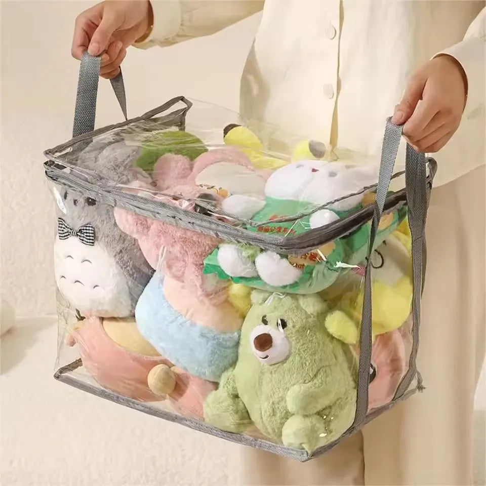 Plush Toy Storage Bag – Large Capacity Organizer for Kids’ Stuffed Animals, Waterproof Student Book & Study Storage Container