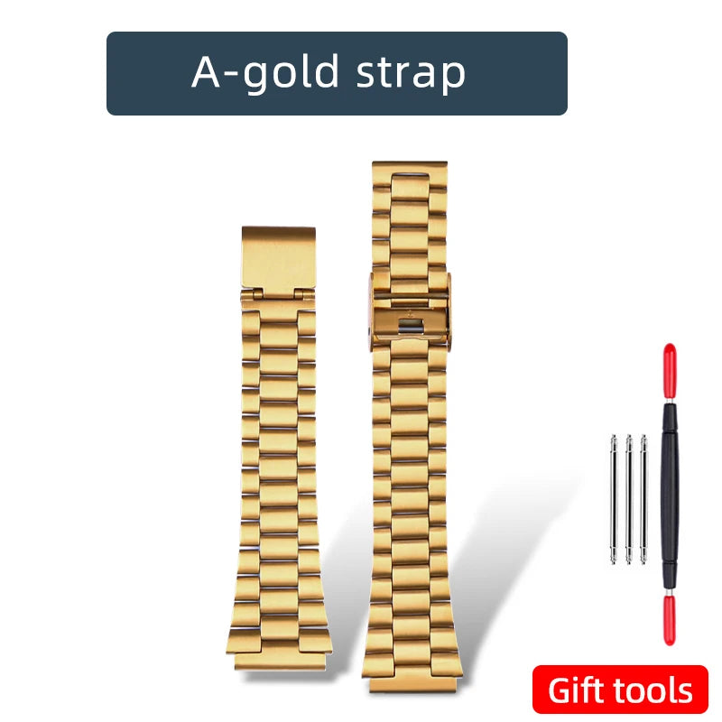 F-91W Stainless Steel Watch Case Mod Kit - Metal Shell Upgrade for Casio F91W, A158W, A159W & 593 Watches