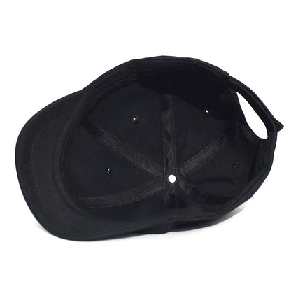 Men's & Women's Short Brim Cotton Baseball Cap – Vintage Casual Dad Hat, Adjustable Trucker Style with Nylon Fastener Tape