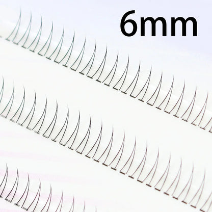 J Curl V-Shape Manga Under Eyelashes – Soft Black Bottom Lash Clusters for Natural Comic Eye Look