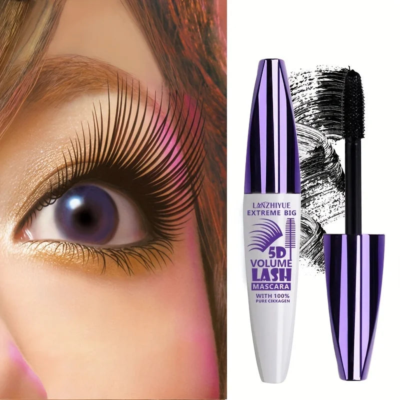 5D Extreme Volume Lash Mascara – Waterproof, Long-Lasting, Natural Thickening & Curling Eyelash Extension