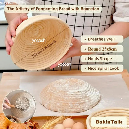 Professional Baking Kit – 24oz Sourdough Starter Jar, Pastry Mat, Scraper, Bread Knife & Gloves for Home DIY Baking