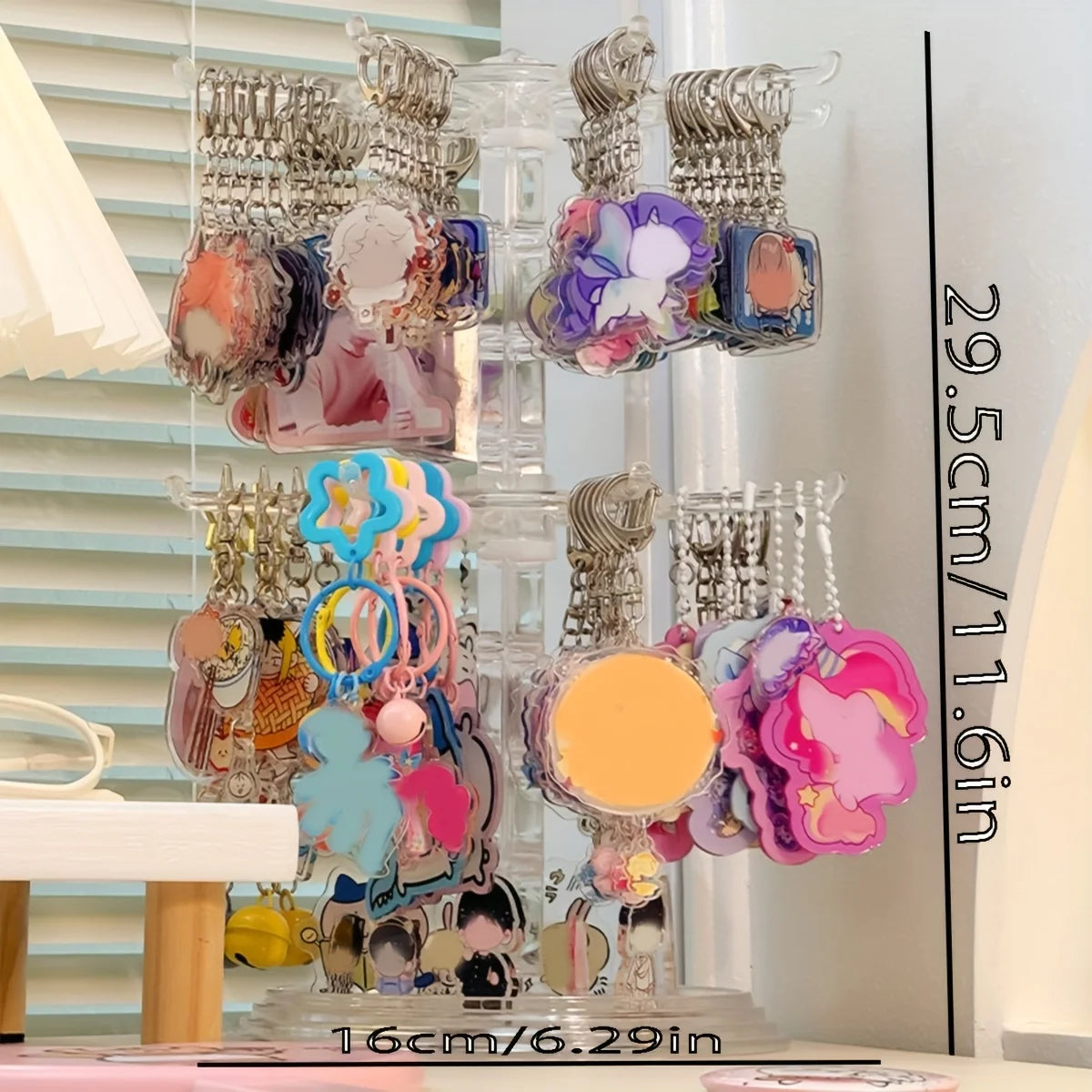 Multifunctional Double-Layer Jewelry Stand - Rotatable Adjustable Detachable Display Rack