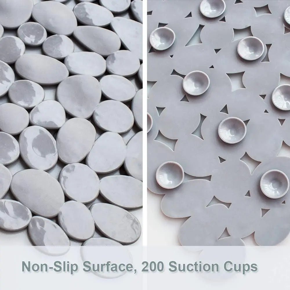 Non-Slip PVC Bathroom Mat with Suction Cups – Waterproof Slip-Resistant Shower & Bathtub Floor Mat