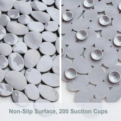 Non-Slip PVC Bathroom Mat with Suction Cups – Waterproof Slip-Resistant Shower & Bathtub Floor Mat
