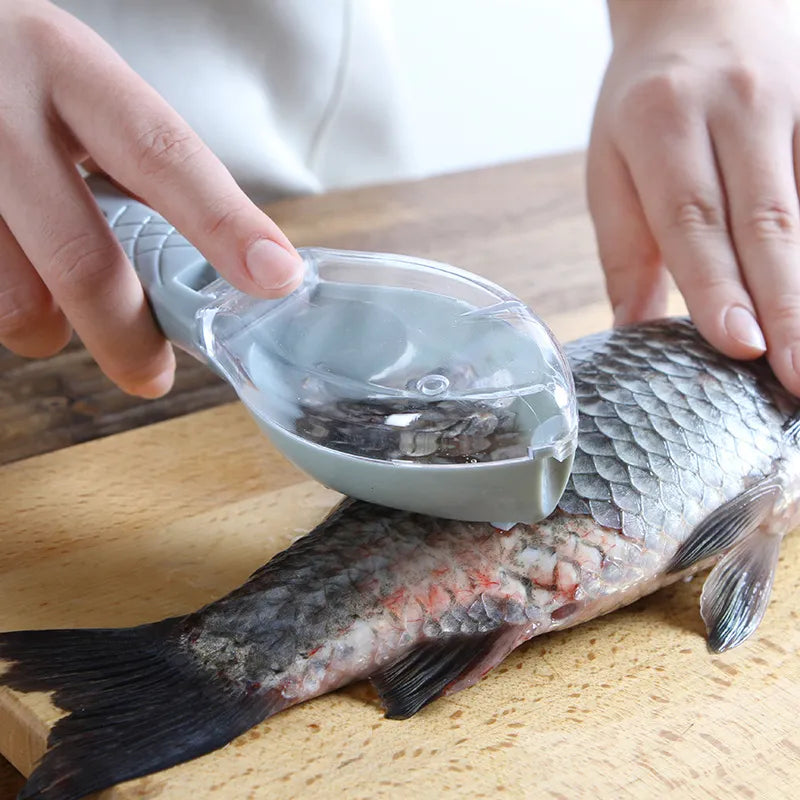 Efficient Fish Scale Remover - 1PC Fish Skin Brush for Easy Scale Scraping and Cleaning, a Must-Have Kitchen Tool