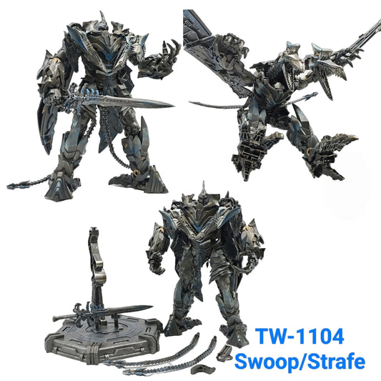 BaiWei TW1104 Transformation Action Figures – Strafe & Swoop Dinobot Movie Deformation Toy