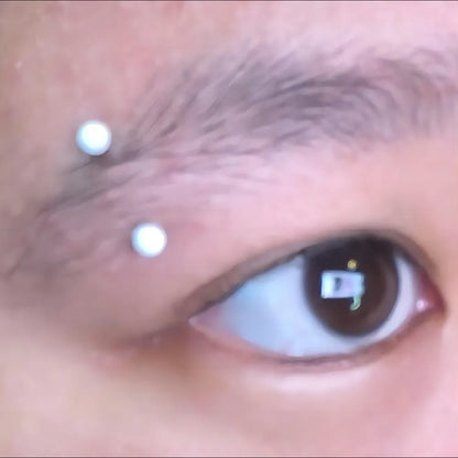 8mm Colorful Plastic Piercing Studs - Soft Lip, Nose & Cartilage Body Jewelry