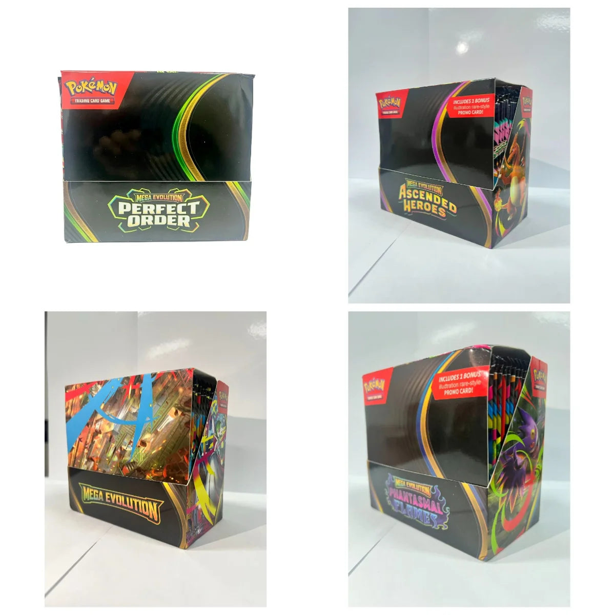 Pokemon TCG Mega Evolution Booster Box - English Trading Cards Phantasmal Flames Ascended Heroes Pack Set