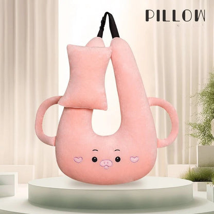 Children’s Car Neck Pillow – Comfortable Kawaii Headrest for Travel & Car Interior