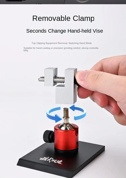 2-in-1 Etching Sheet Bender & 360° Vise Tool Holder — Precision Parts Bender for Gundam, Mecha & Military Model DIY