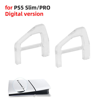 PS5 Slim & PS5 Pro Horizontal Stand Bracket – Cooling Feet Holder Base for Disc & Digital Edition Console Accessories