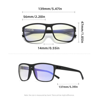 99% Blue Light Blocking Glasses — KINGSEVEN Transparent Lens Computer Eyeglasses