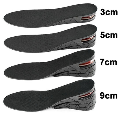 Height Increase Insoles with Air Cushion – Elevator Shoe Inserts for Men & Women, Adjustable 3-9cm Taller Footwear Lifts